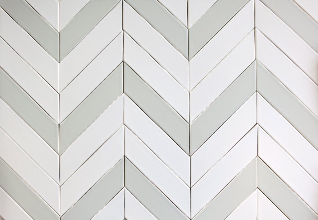 Herringbone ceramic tile