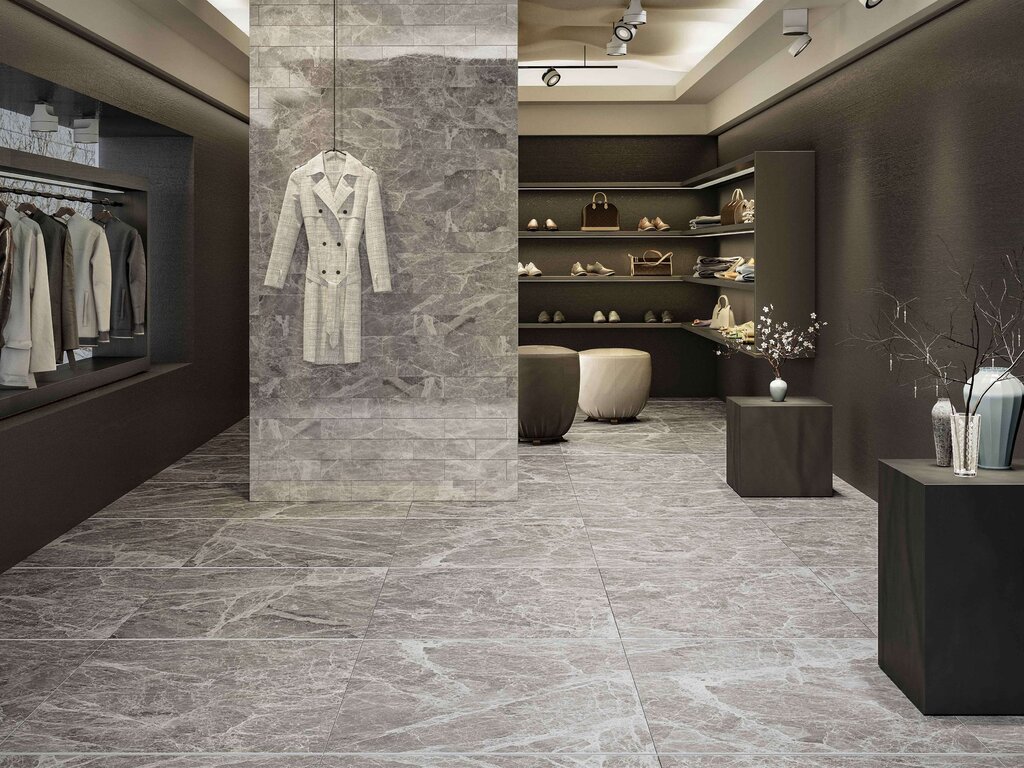 Textured porcelain stoneware