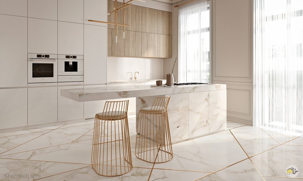 Porcelain stoneware in the kitchen