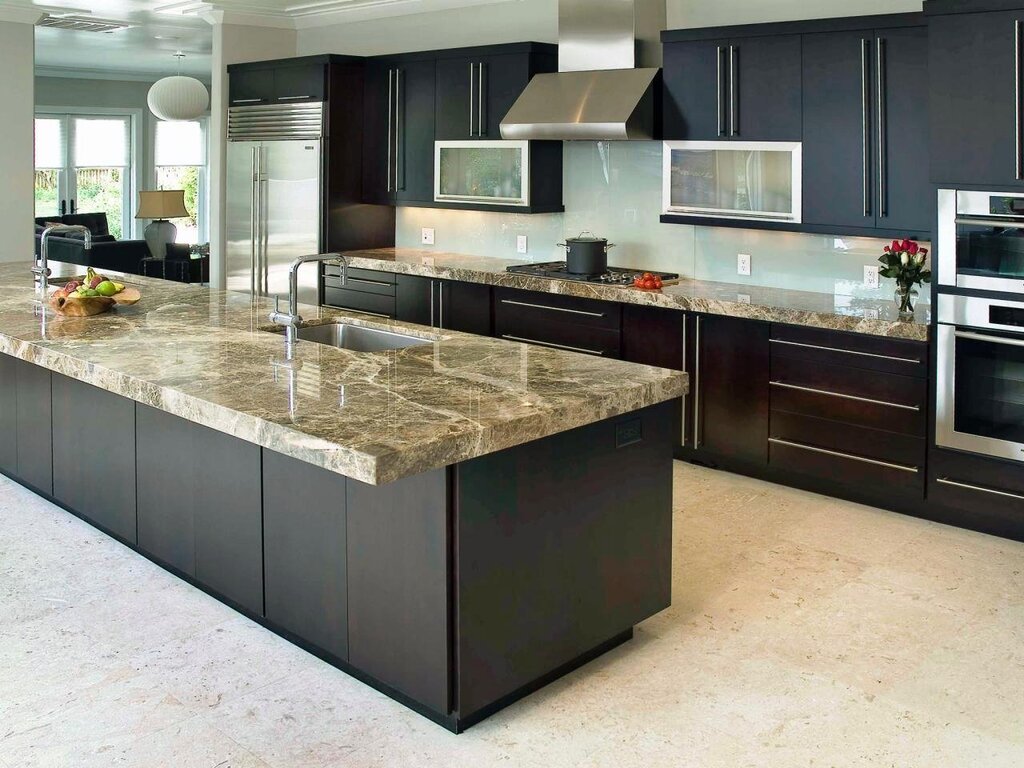 Porcelain stoneware countertop