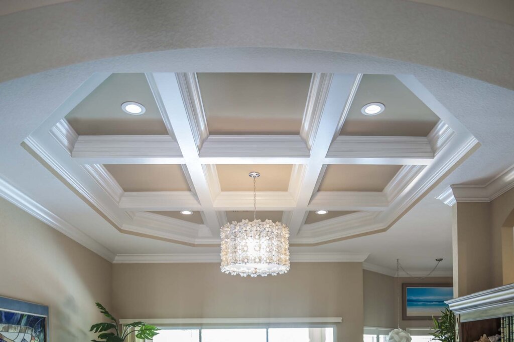 Coffered ceiling