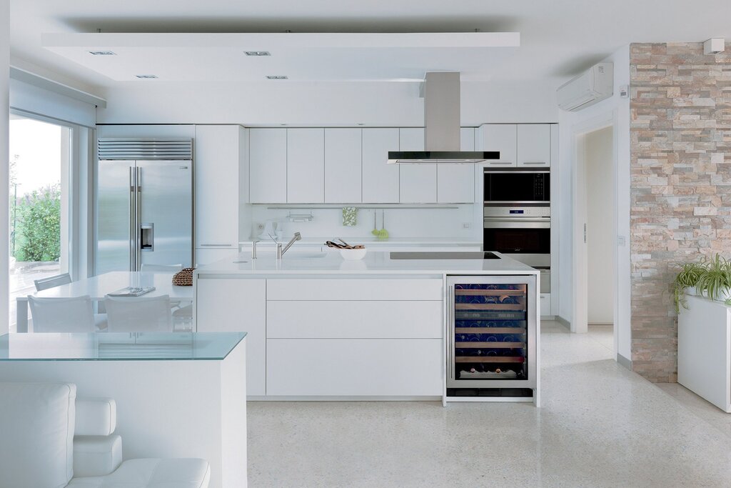 Refrigerator in modern interior