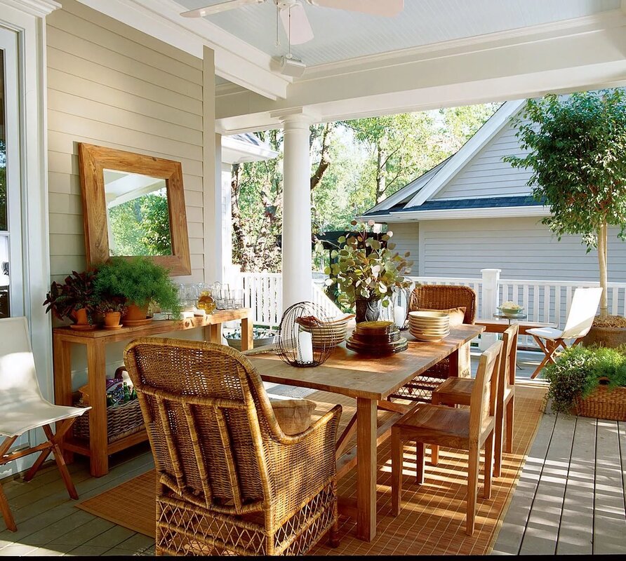 A cold veranda in a private house