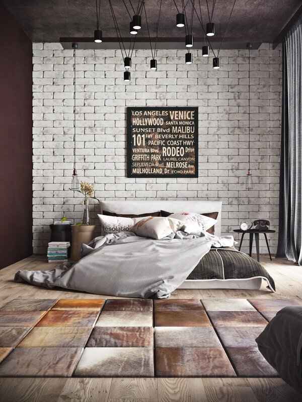 Brick in loft interior