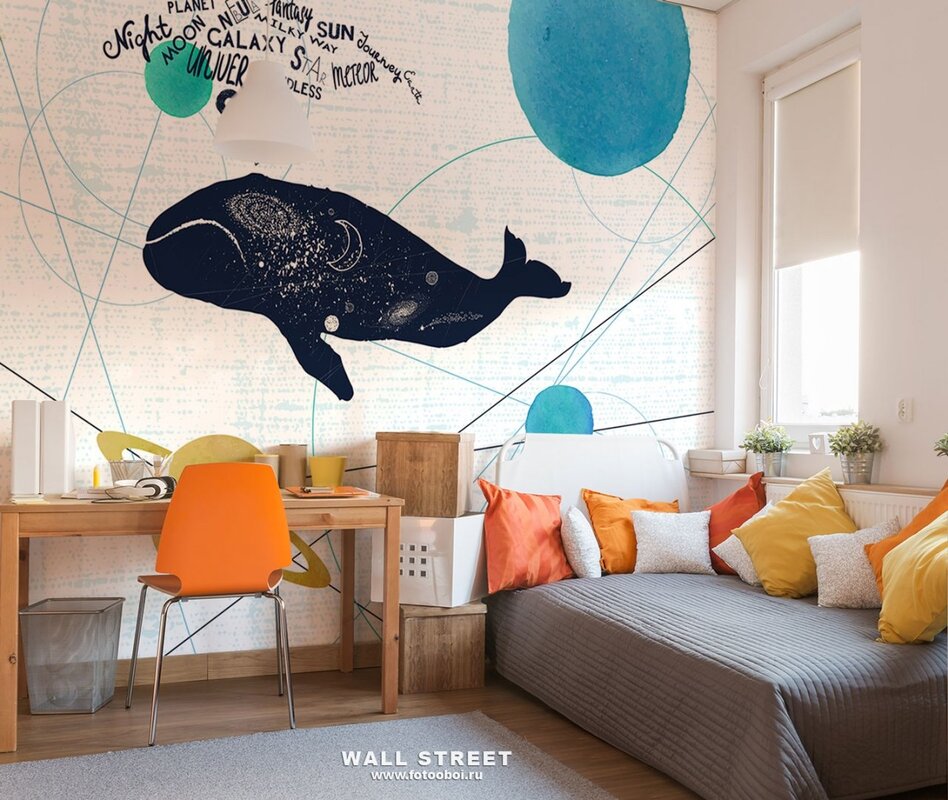 Whale on the wall