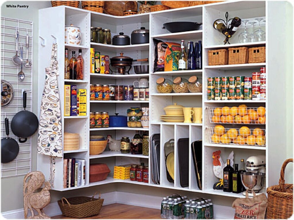 Pantry in the kitchen