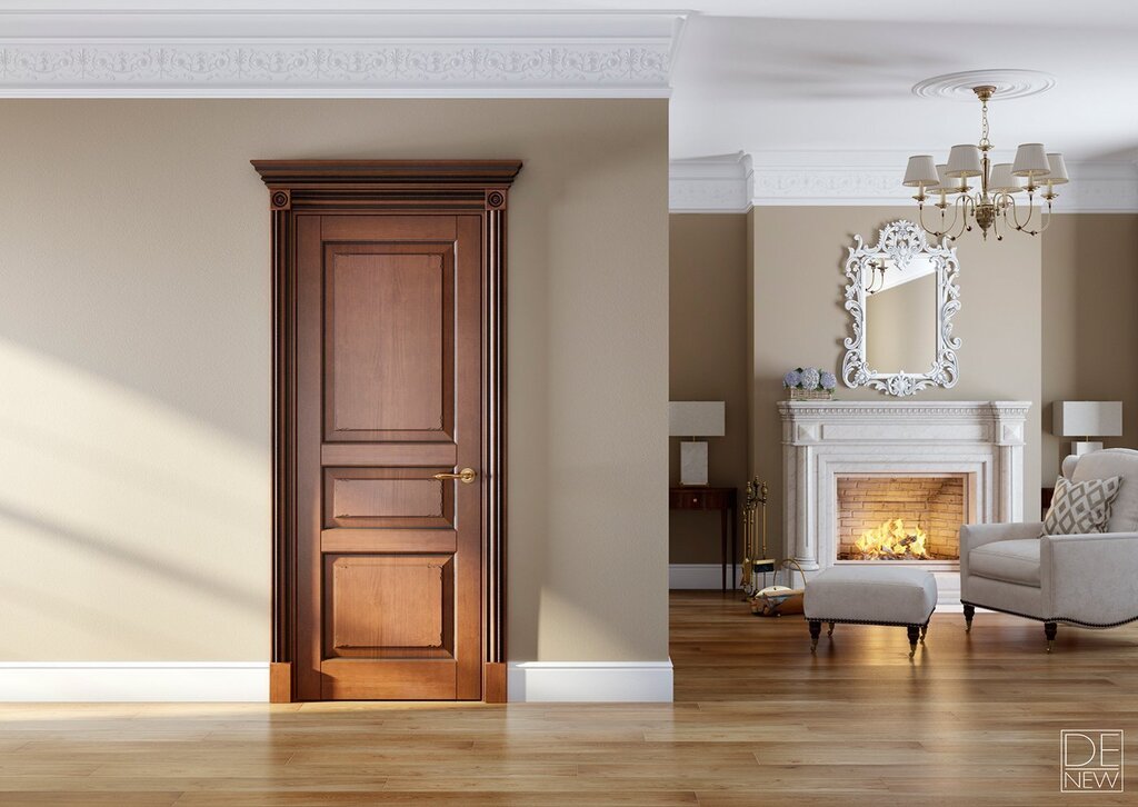 Classic doors in a modern interior