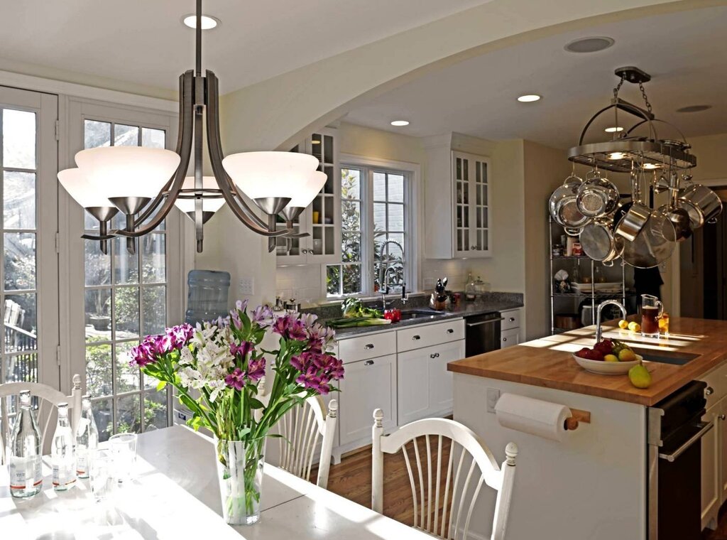 Classic chandeliers for the kitchen