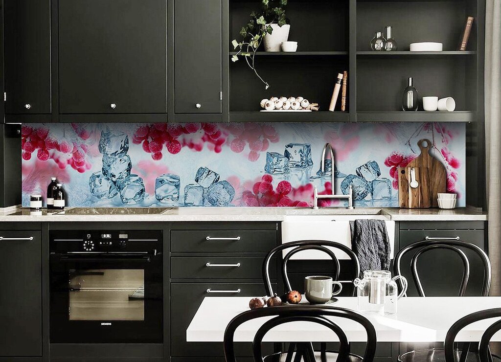 Adhesive film for the kitchen wall