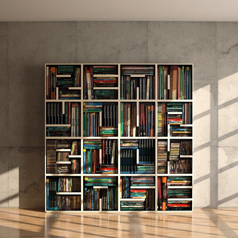 Floor-standing bookshelves