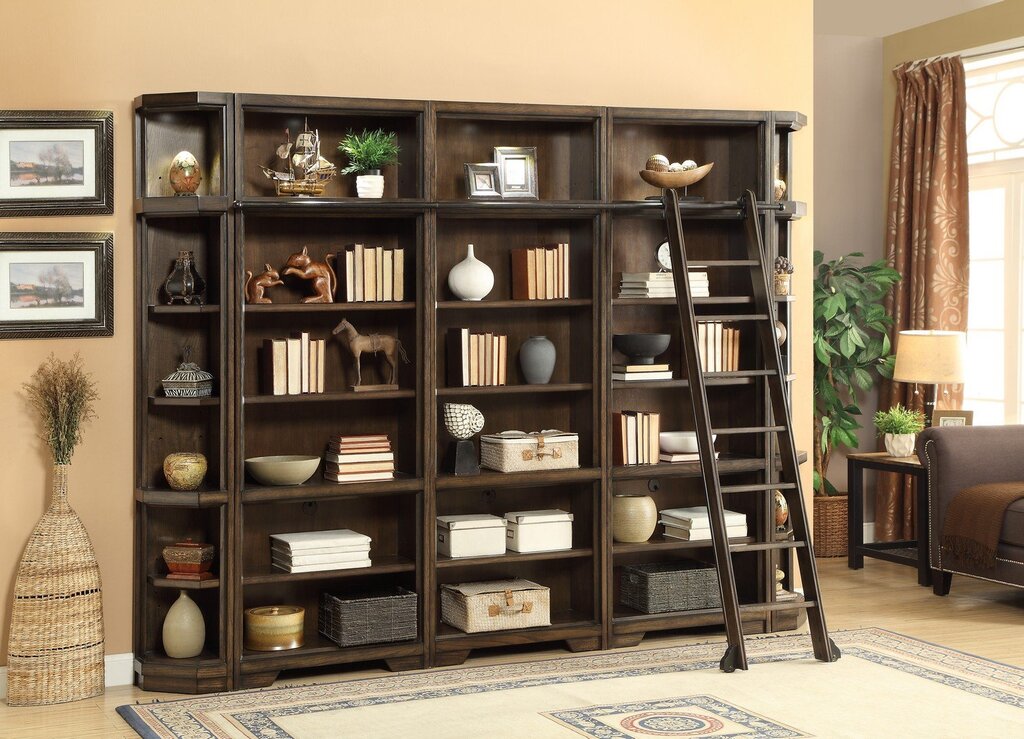 Bookshelves made of solid wood