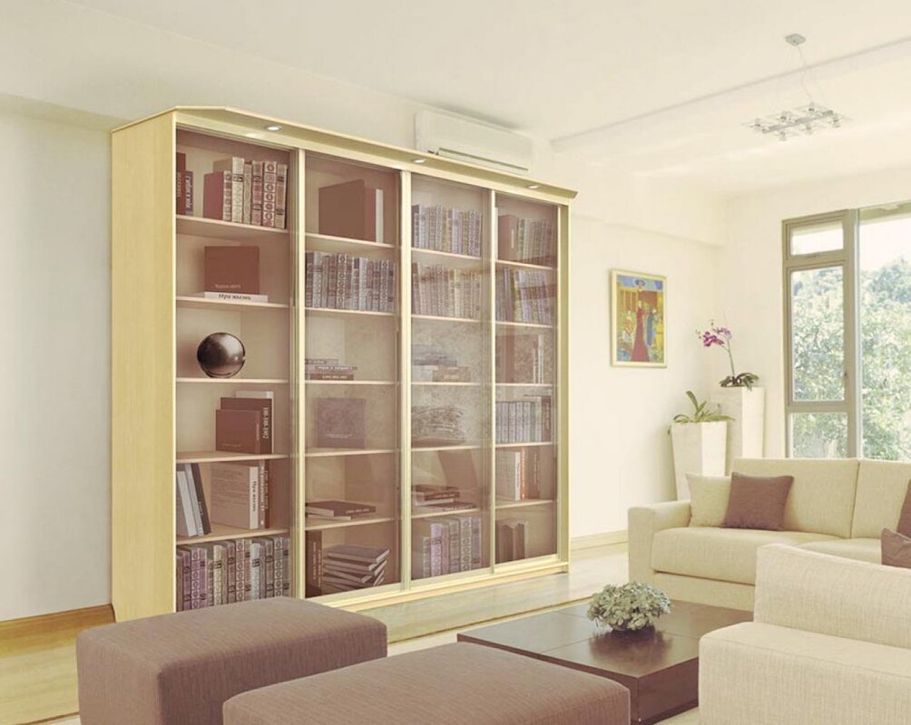 Bookshelf with a ladder