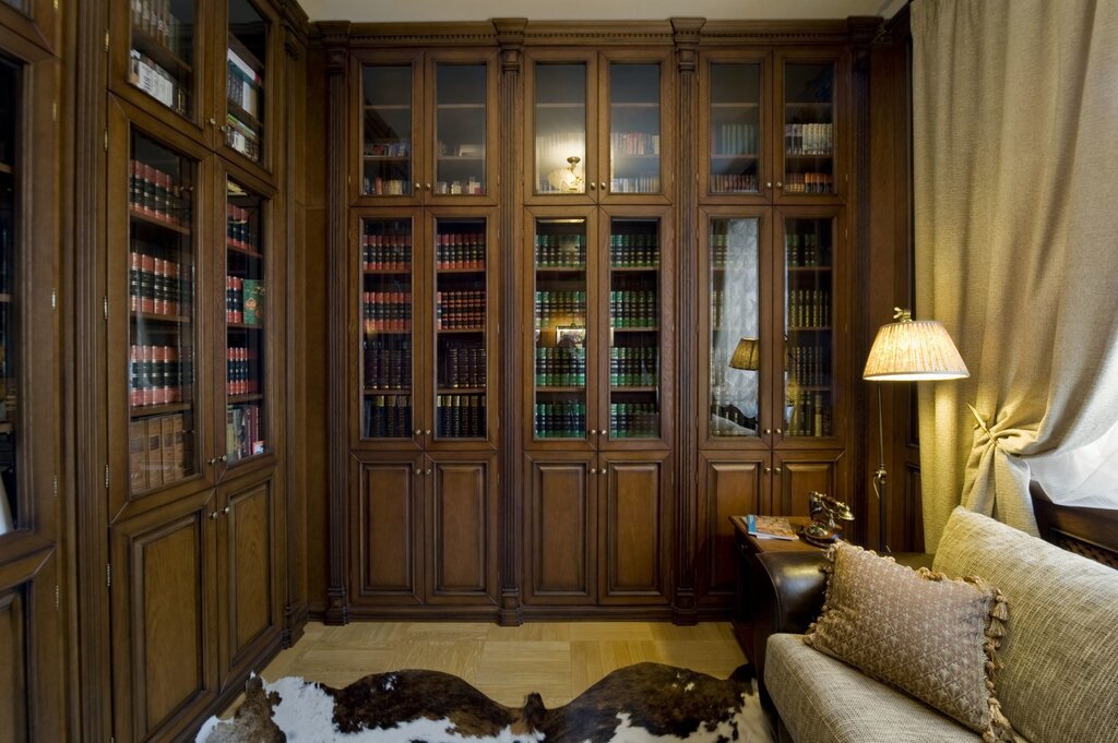 A bookcase in a classic style