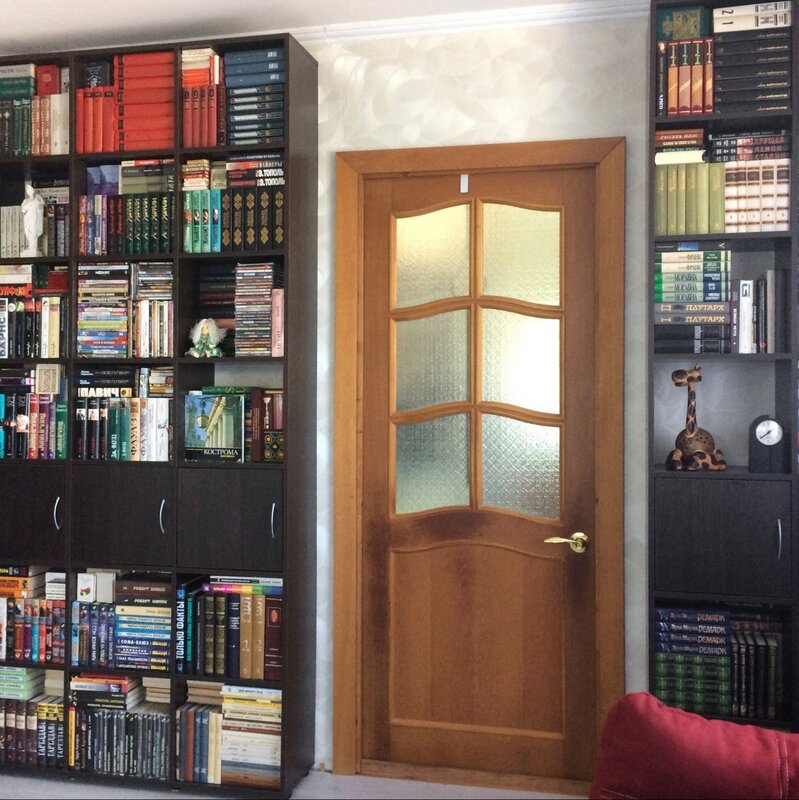 Bookshelf in the wall