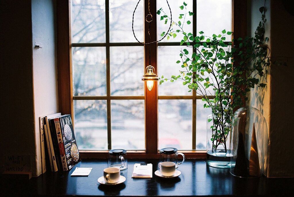 Coffee by the window