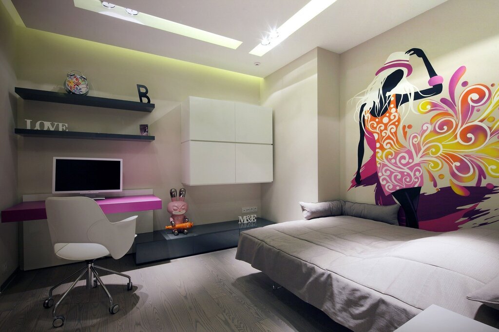 A room for a girl in a modern style