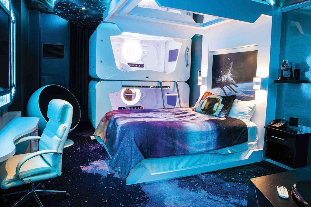 A room in a space style