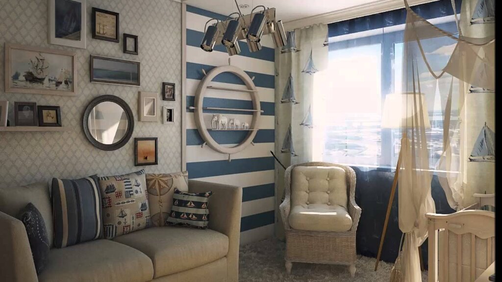 A nautical-themed room for a boy 24 фото