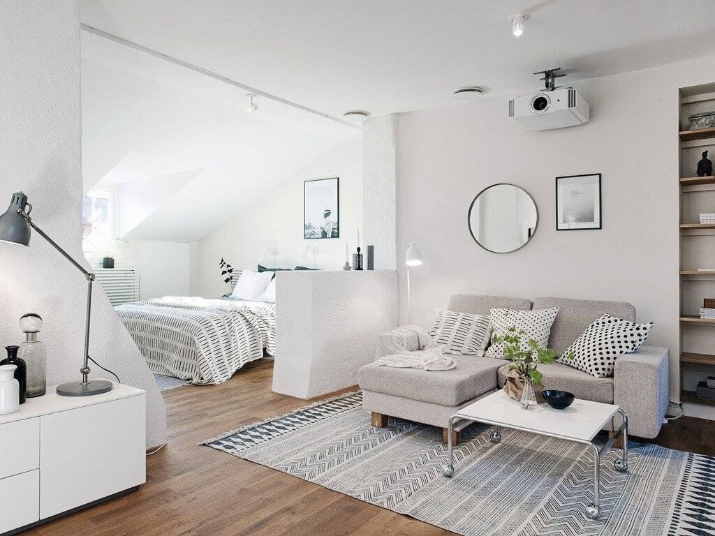 A room in Scandinavian style