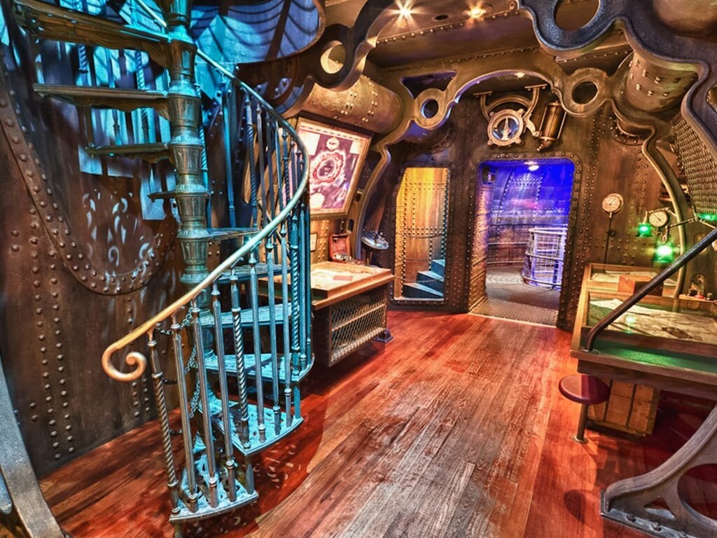 A room in steampunk style