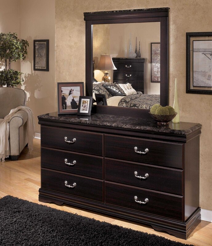 A dresser in the bedroom interior