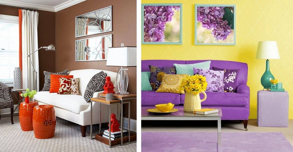 Complementary colors in interior design