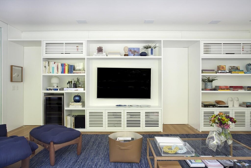 An air conditioner built into the wardrobe