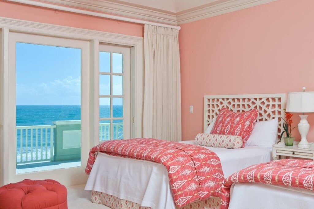 Coral curtains