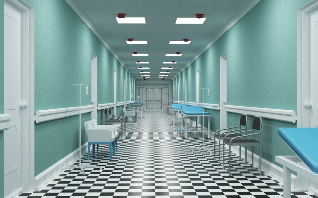 The corridor of the laboratory