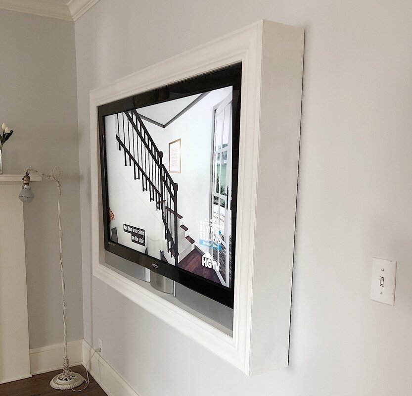 Box for a TV on the wall