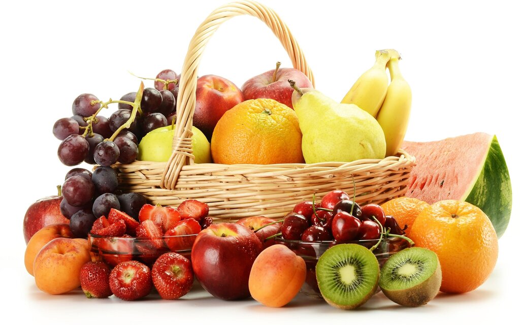 A basket of fruit pictures