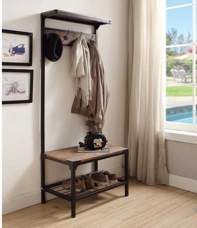 Wrought iron furniture for the hallway