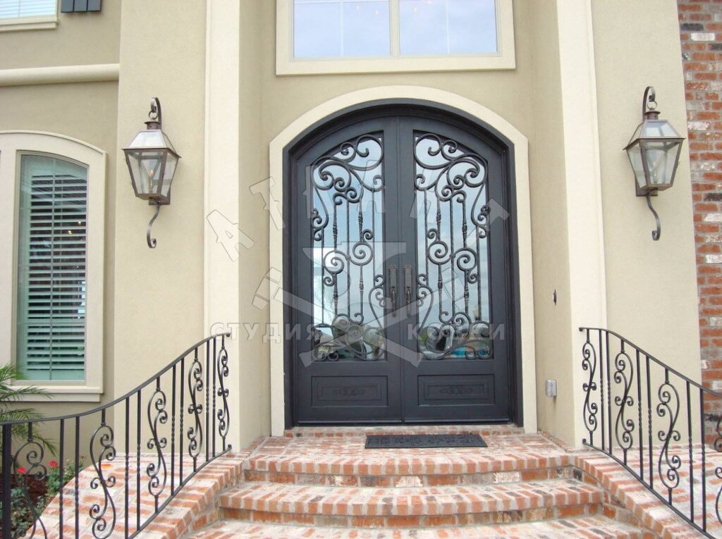 Wrought iron doors