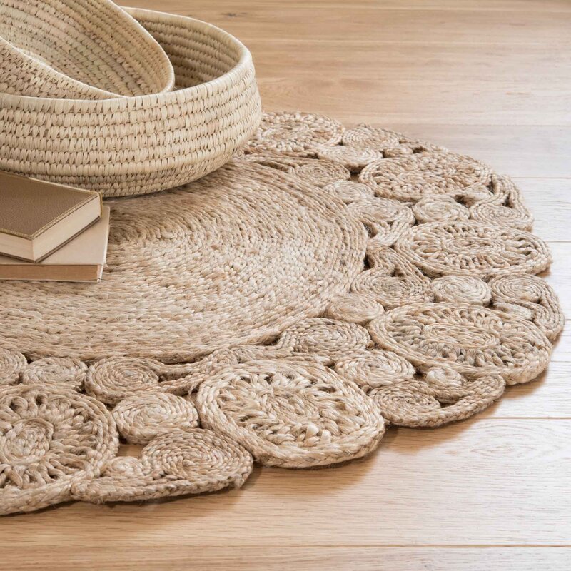 A jute rug