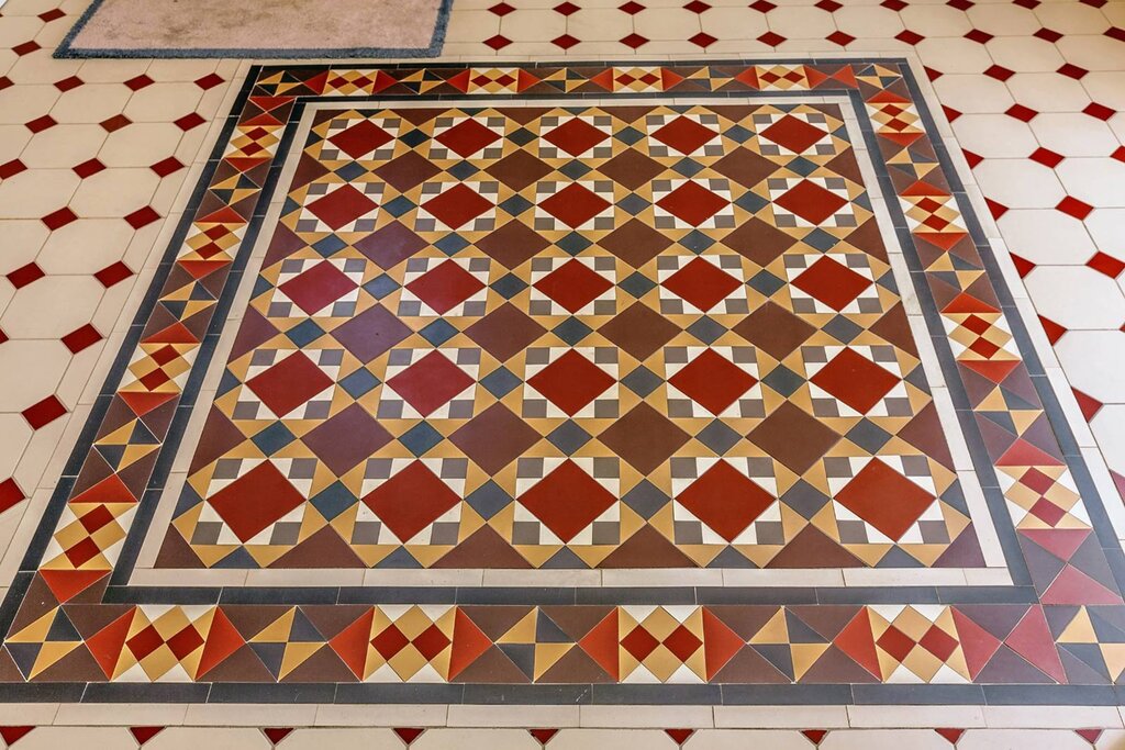 Mettlach tile carpet