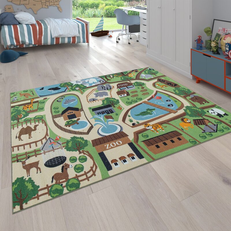 A rug for a boy's room