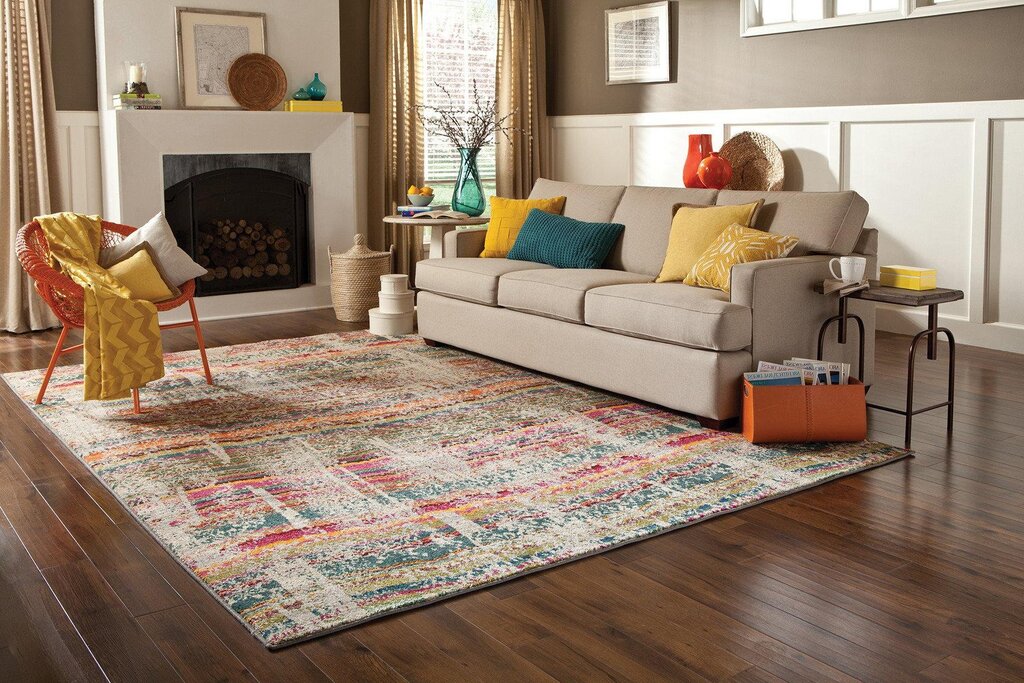 A carpet for the living room floor