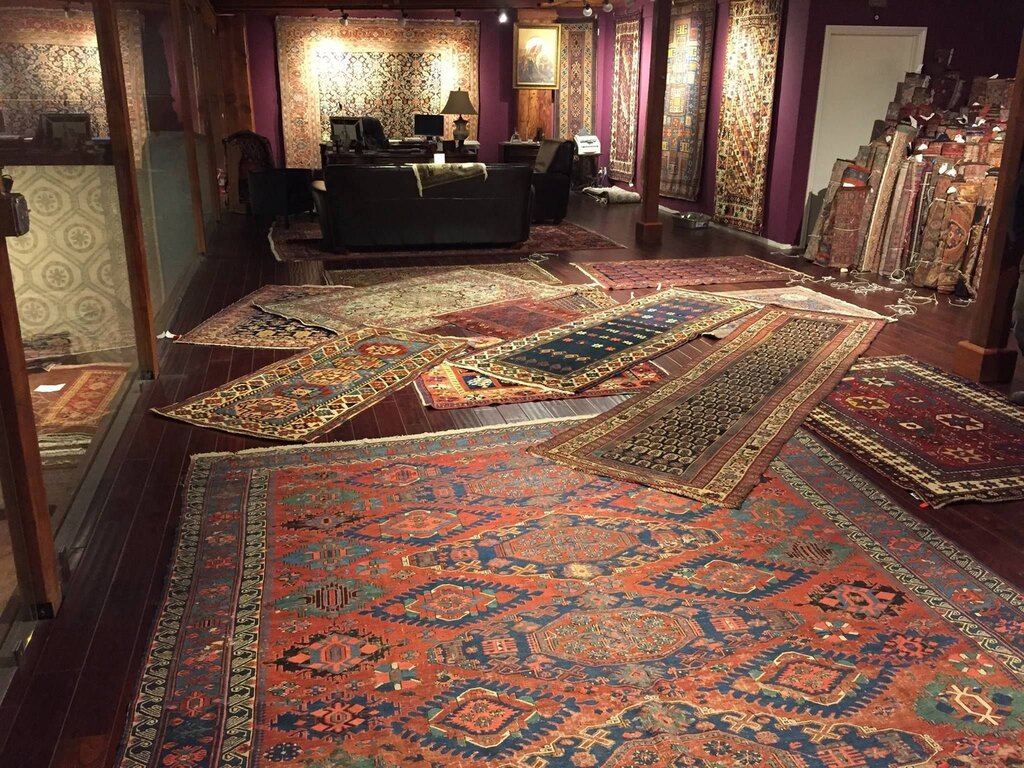 A rug in an oriental style