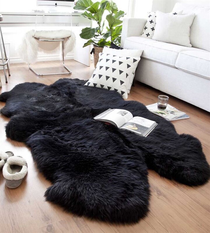 Rugs made of natural fur