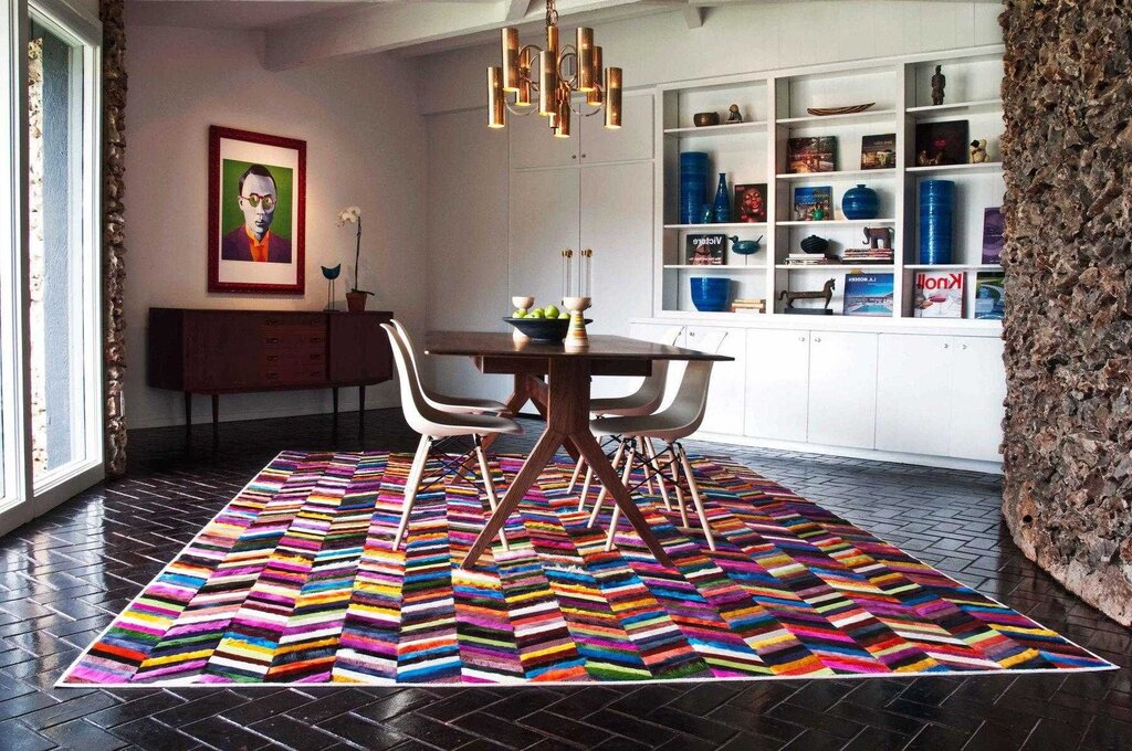 Carpets on the floor in modern interiors