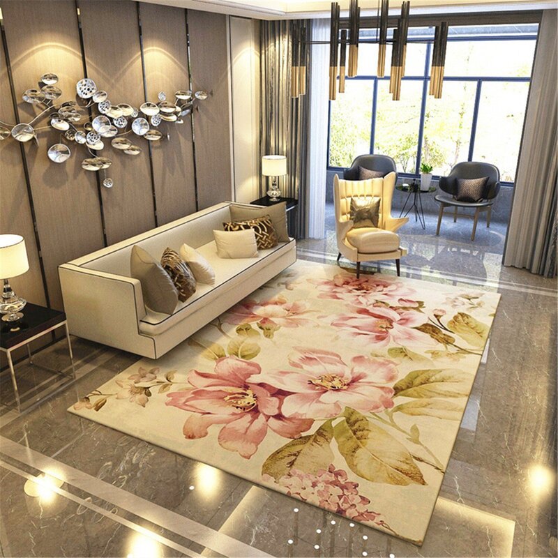 Modern floor carpets for the living room 17 фото