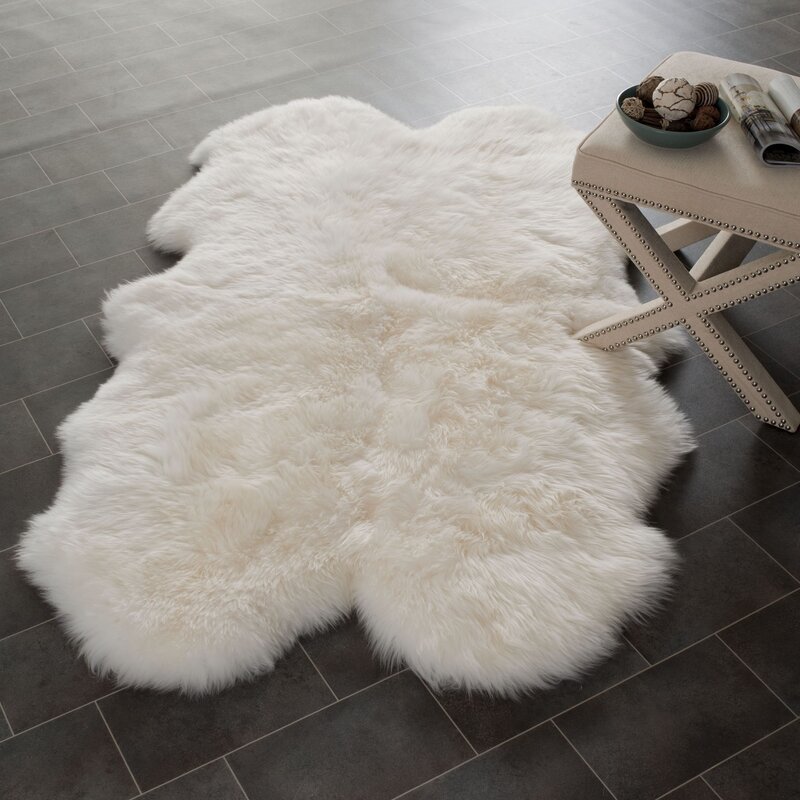 Faux fur rug