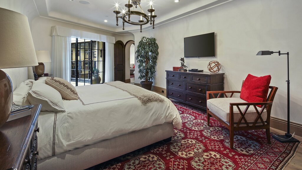 Carpet in the bedroom interior