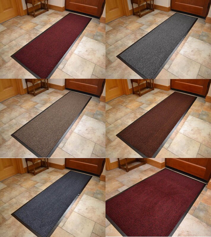 Carpet for the hallway on a rubber base