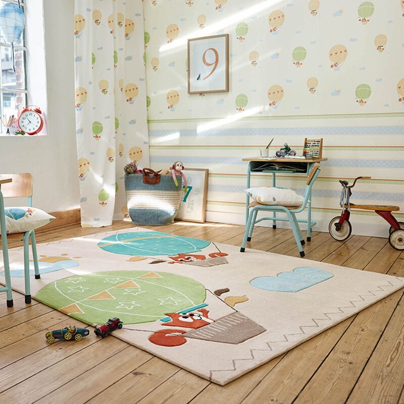 A rug for a boy's room