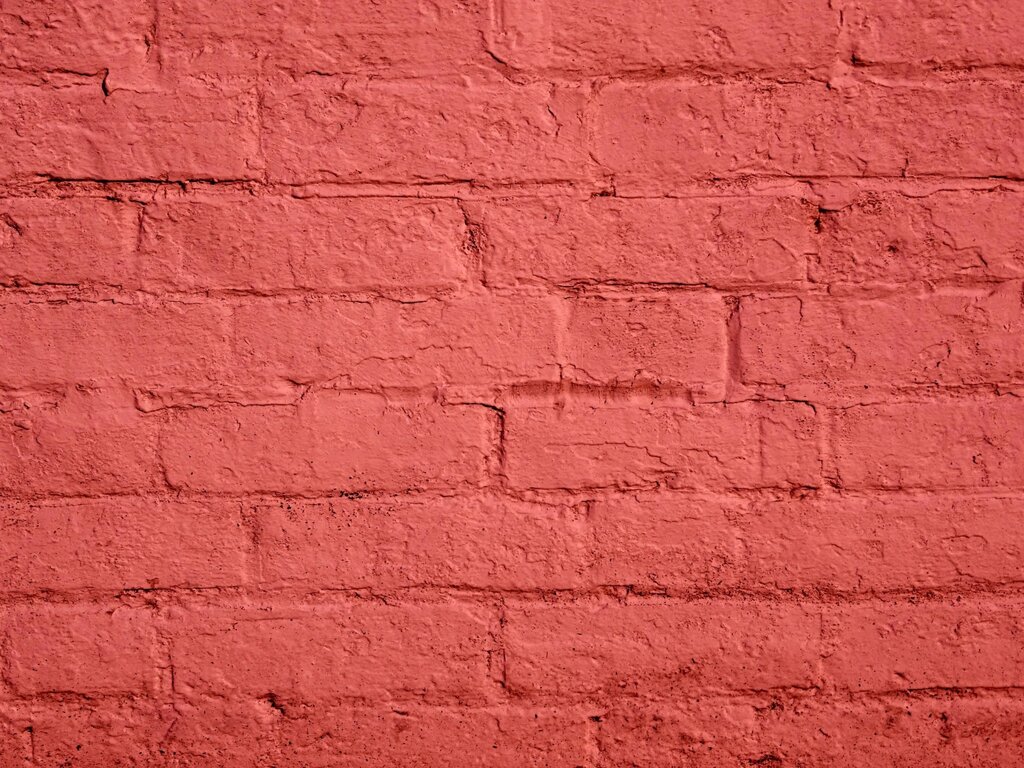 Painted brick wall