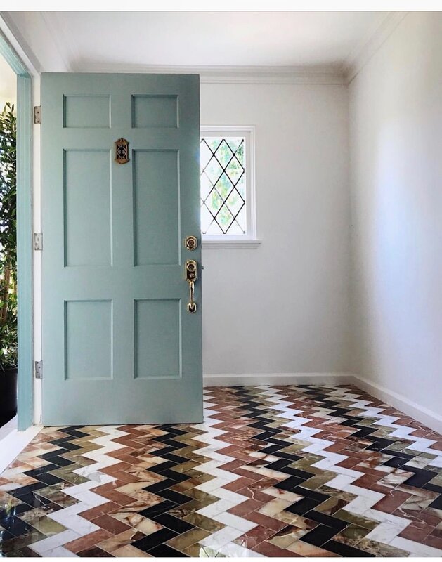 Painted doors in the interior