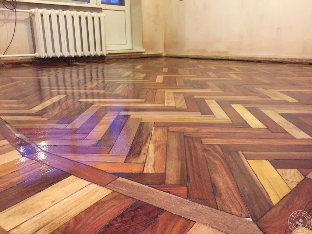 Painted parquet