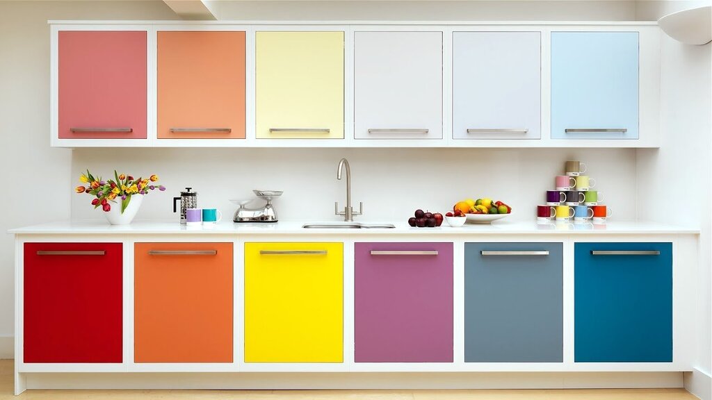 Painted kitchen fronts