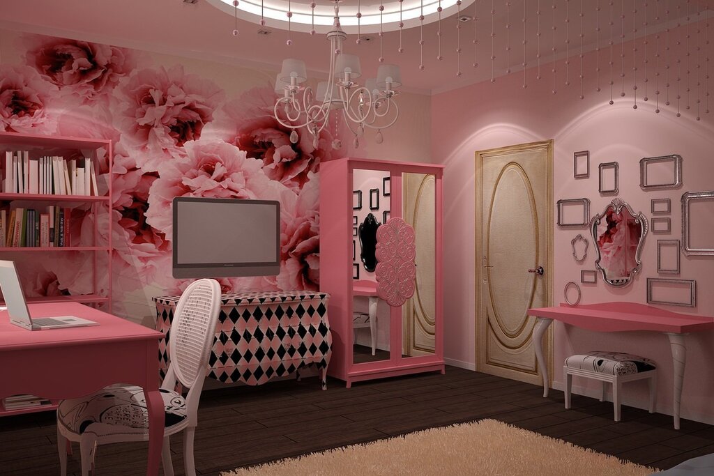 Beautiful pink room